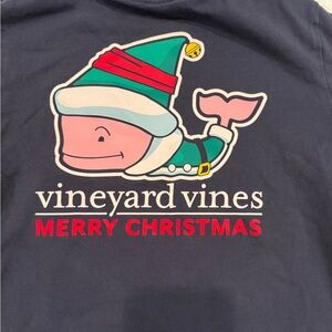 Vineyard Vines kids Christmas Navy Tee Size 7